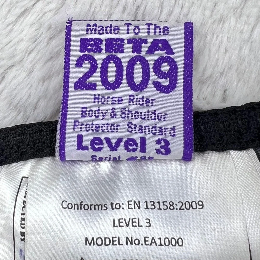 Equitheme Ti22‎ Body Protector Vest Kid's LARGE Level 3 Beta 2009 Horse Rider